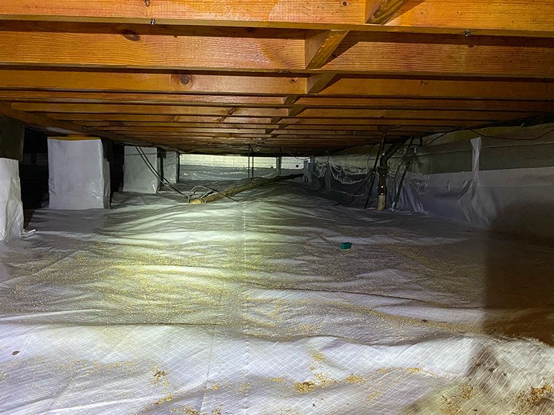 An encapsulated crawl space