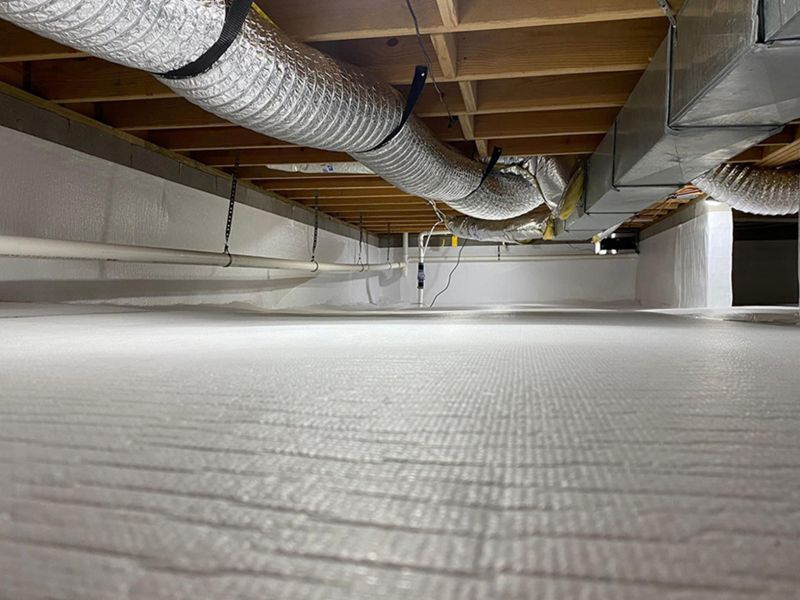 a moisture proof crawl space