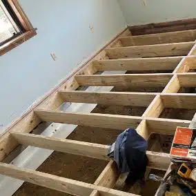 floor joists being replaced