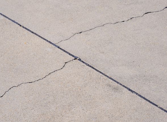 cracked concrete