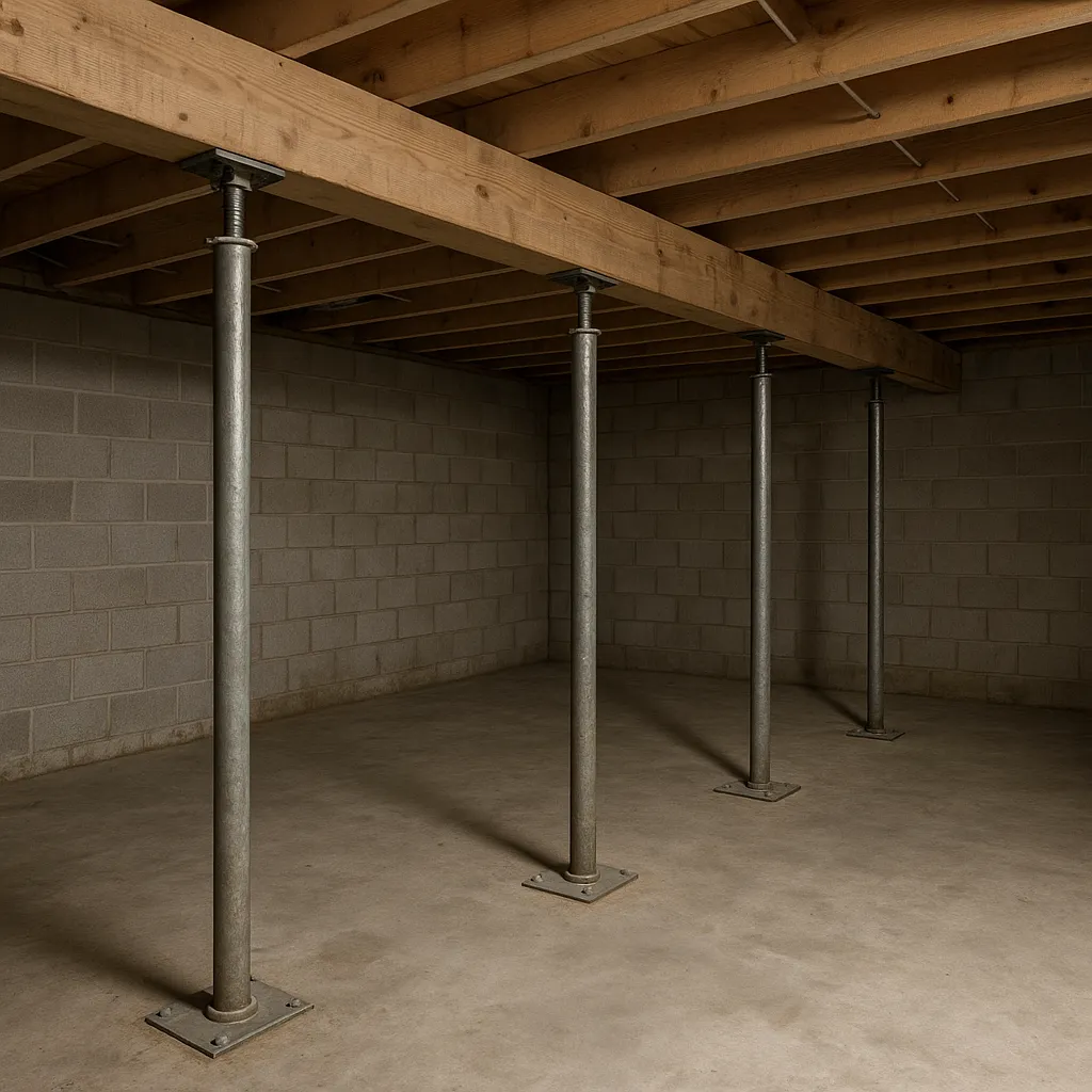 basement floor supports