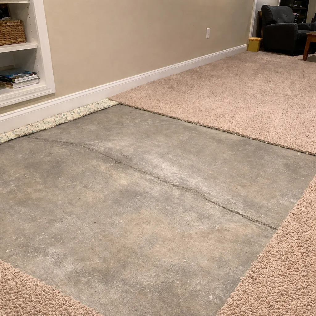 foundation heave in a basement